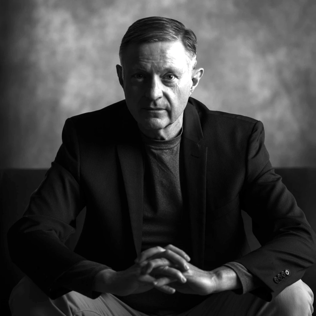 Black and white photo of Dr. Mark Bradle - Dental Implant Dentist in Richland, WA at Smile Now Tri-Cities Dentures and Implants