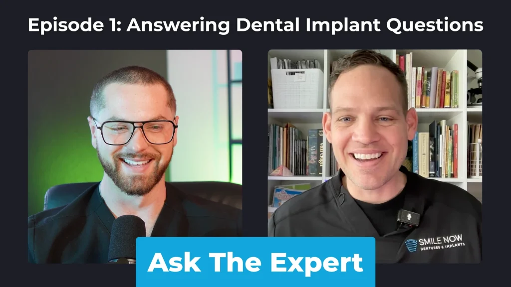 Thumbnail image for a video where Dr. Tyler Tolbert and Dr. Caleb Stott answer dental implants questions from across the internet in this inaugural "Ask The Expert" episode.